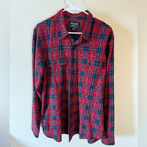 Filson button down shirt size large